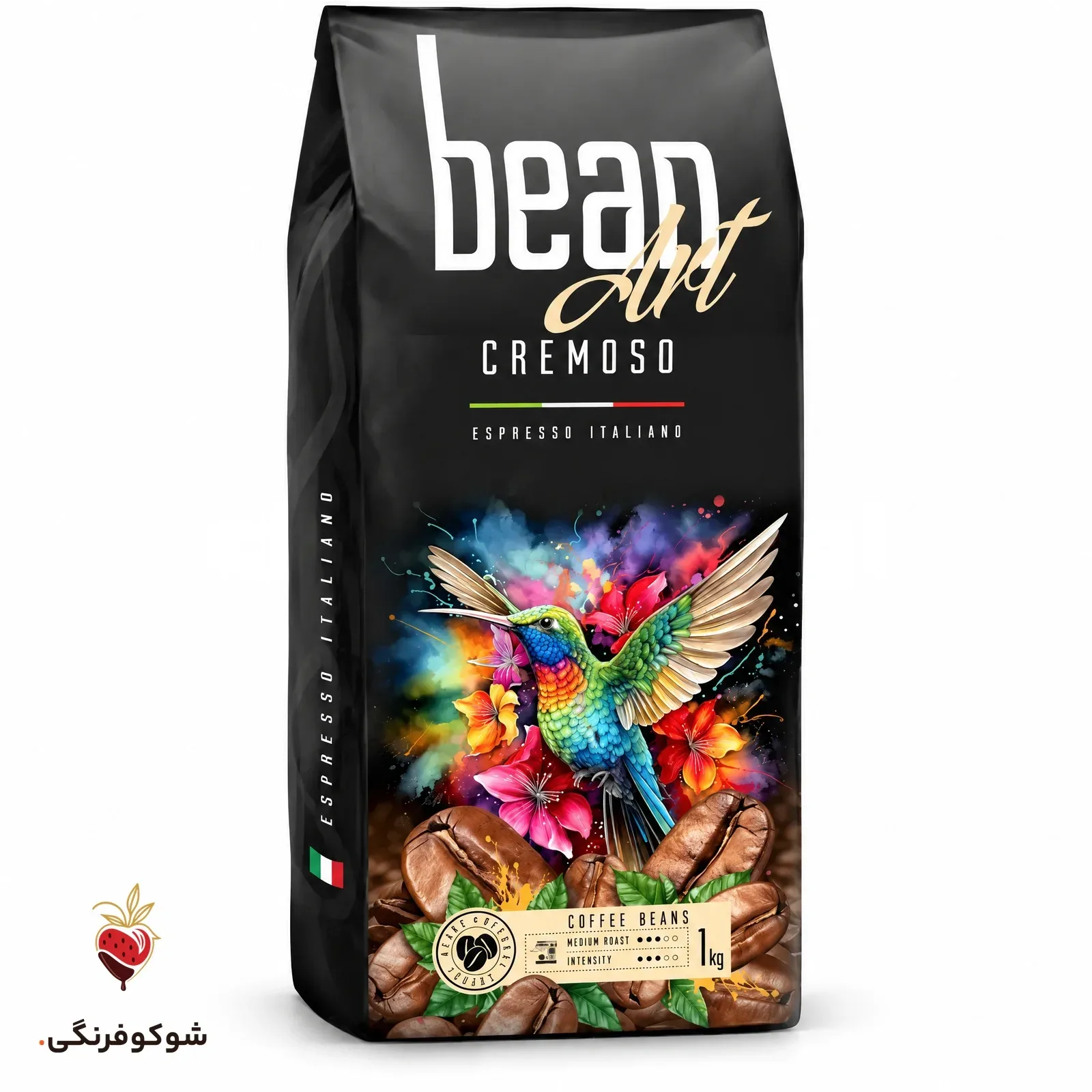 قهوه بین آرت کرموزو ۱۰۰۰ گرمی – Bean Art Cremoso Roasted Coffee Beans 1kg — شوکوفرنگی