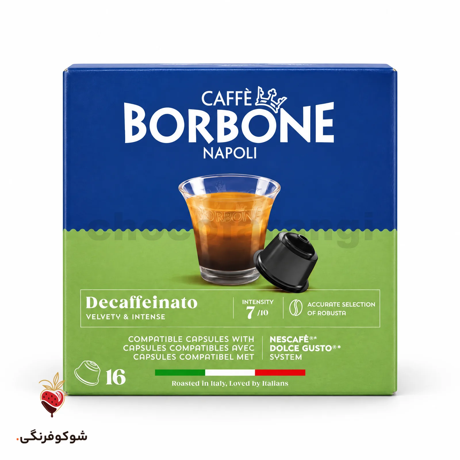 کپسول دولچه مدل decaffeinato بسته 16 عددی — شوکوفرنگی