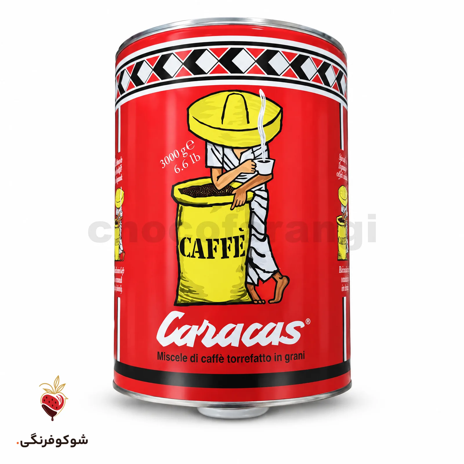 سیلندر، کاراکاس قرمز ۳۰۰۰ گرمی | Caffe CORSINI CARACAS RED 3000g — شوکوفرنگی