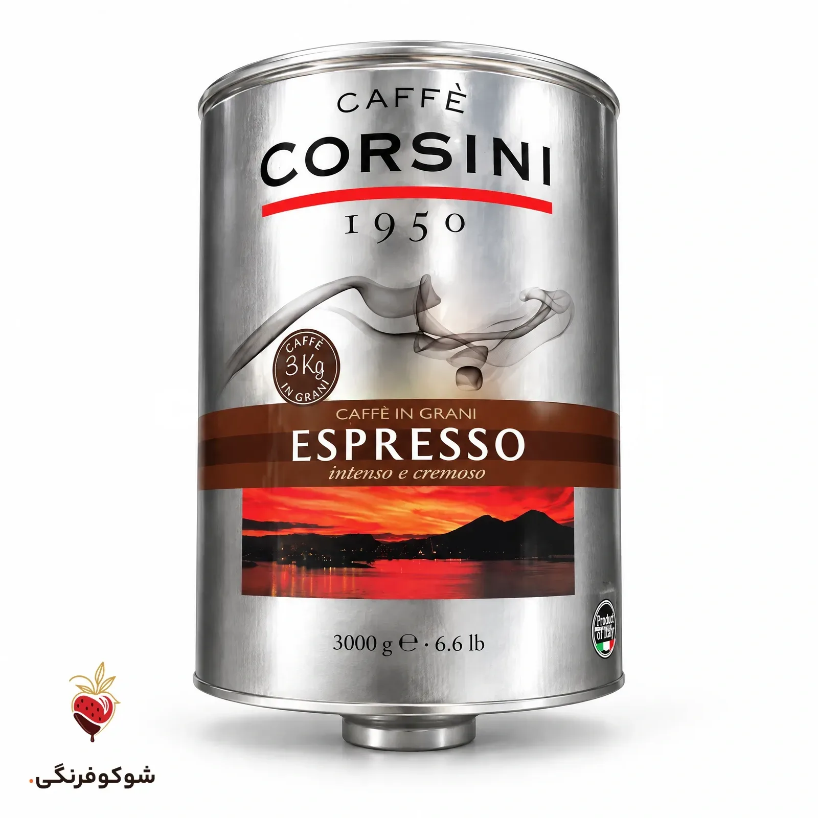 سیلندر قهوه کورسینی اسپرسوبار ۳ کیلوگرمی | Caffe Corsini Espresso Bar Coffee Beans 3kg — شوکوفرنگی