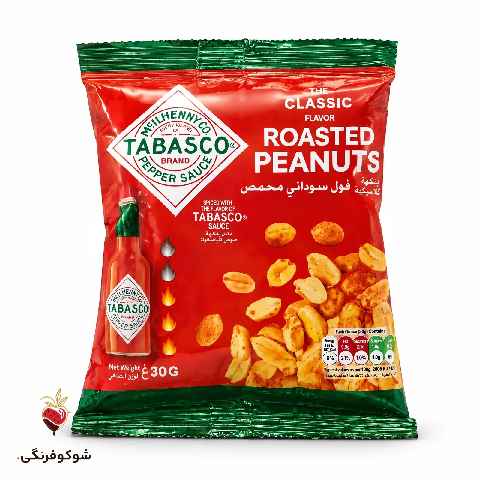 بادام زمینی تاباسکو 30 گرم — شوکوفرنگی
