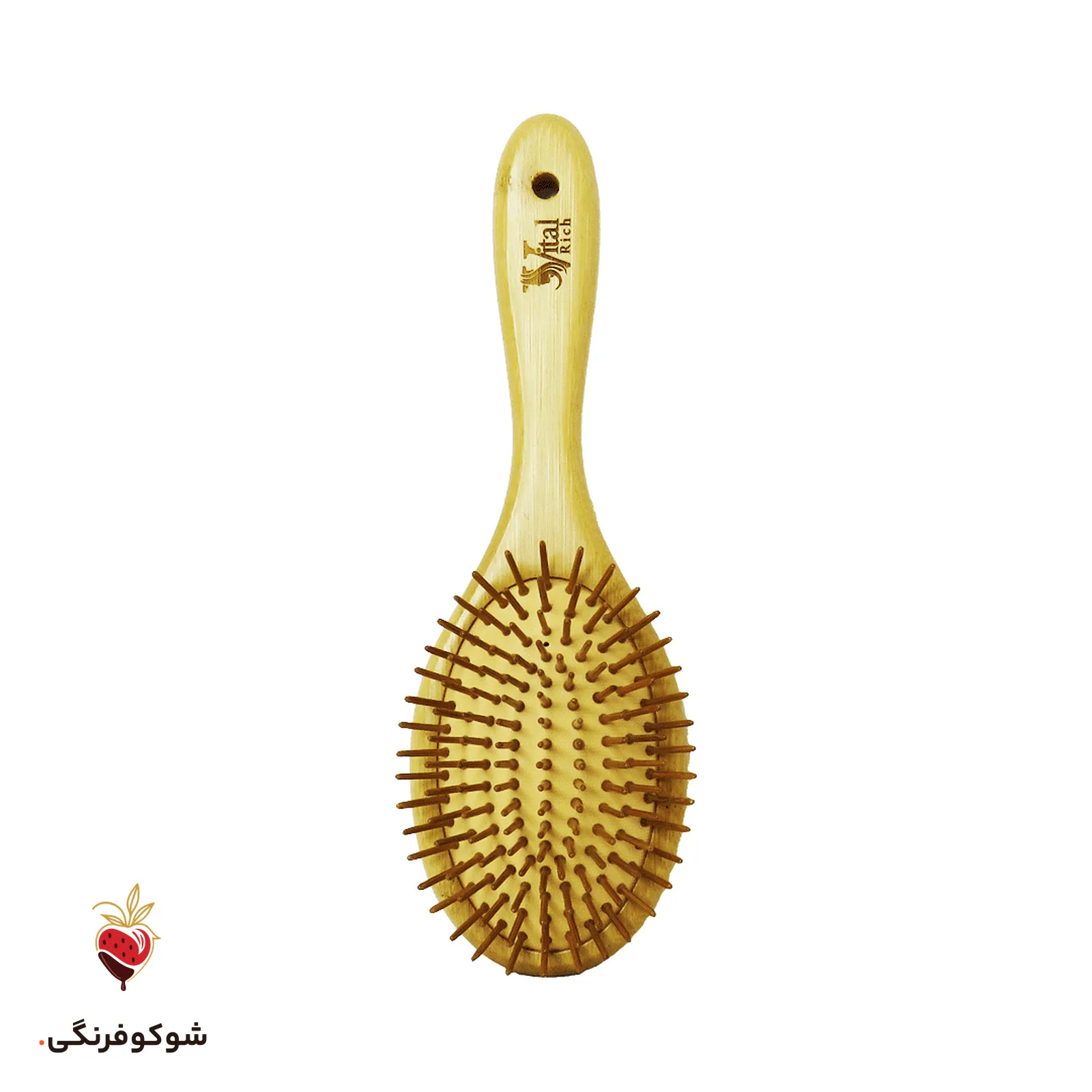 برس مو چوبی بامبو طبیعی بیضی ویتال ریچ — شوکوفرنگی