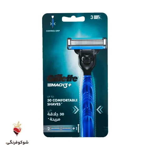 تیغ اصلاح ژیلت مچ ۳ پلاس ۱ دسته و ۲ سر تیغ — شوکوفرنگی