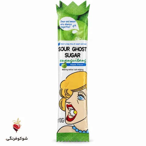 پودر ترش استیکی سیب ۱۰ گرمی بسته ۳۰ عددی — شوکوفرنگی