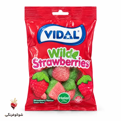 پاستیل توت‌فرنگی ویدال ۱۰۰ گرمی — شوکوفرنگی