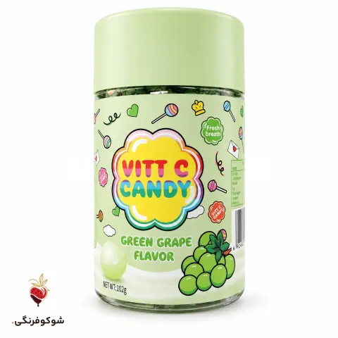 آبنبات قوطی ویتامین سی انگور 102 گرم — شوکوفرنگی